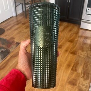 Rarely used deep green tumbler.